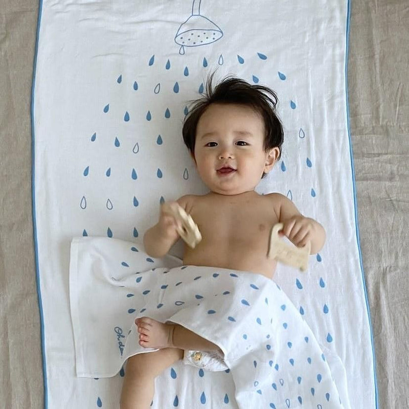 ●Shower baby bath towel×1  Baby face towel×2  3piece set